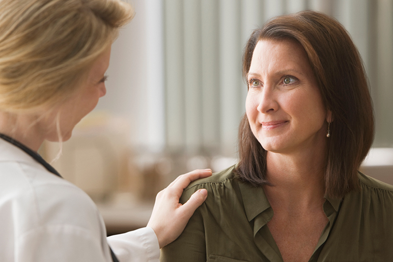 Women speaking with a doctor